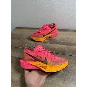 Nike ZoomX Vaporfly 3 Women's Size 8 Hyper Pink / Orange Running Shoes Sneakers